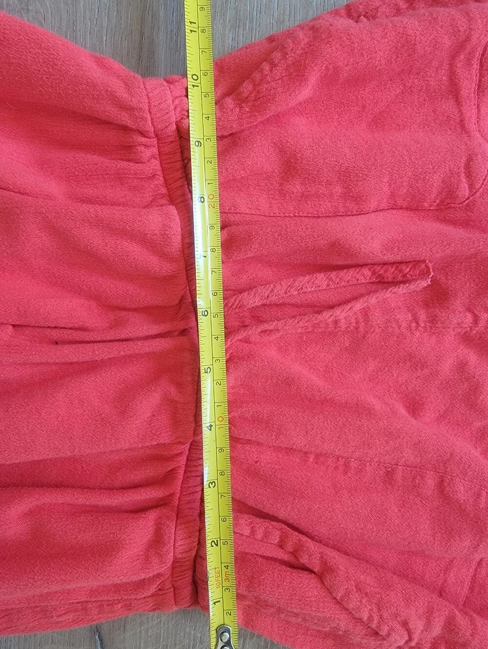 GAP Kids Gauze Romper Cotton Blend Coral Red Girls Size M 8-9 Summer Core